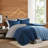 3 Pieces Full/Queen Comforter Set,Blue-131298240-131298242