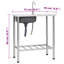 Belfry Kitchen Pulaski 400mm W Single Bowl Steel Kitchen Sink