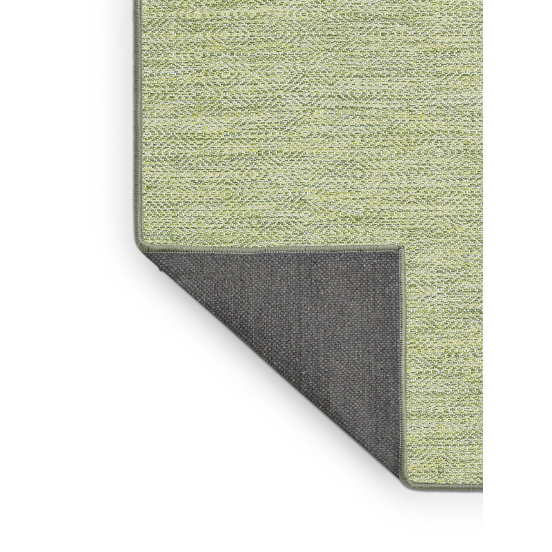 Tapis vert contemporain en laine, Rectangle 6 pi x 9 pi