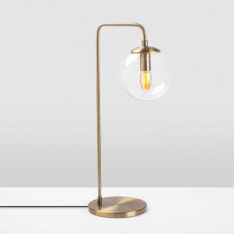 Lampe de bureau Lorata, Rétro, Transparent