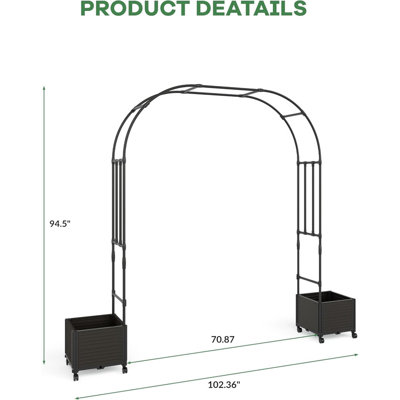 180 cm W x 40 cm D in Black
