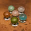 Bouton de porte mortaise intérieur en verre bullé-50239121