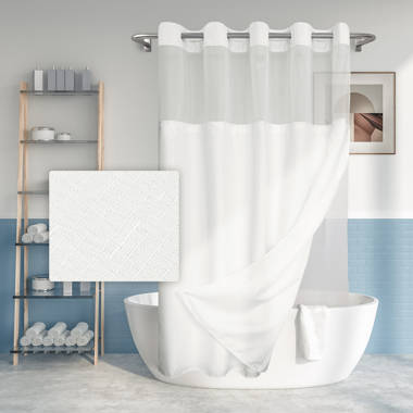 Latitude Run® Harnage Shower Curtain with Hooks Included and with