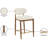 Riccio Vegan Leather Upholstered Stool-808188749-808188747-808188746