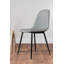 Statement 6 Person Round Dining Table Set in Luxury Beige Stone Effect - Faux Leather Dining Chairs-88576304