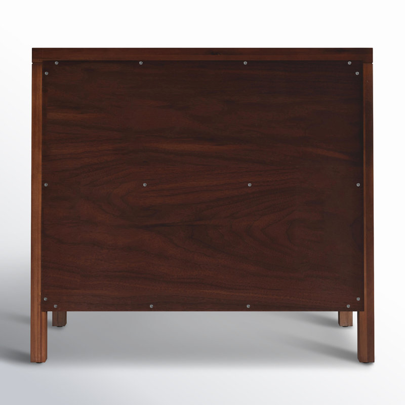 Celine 34" 3-Drawer Nightstand, Antique Taupe