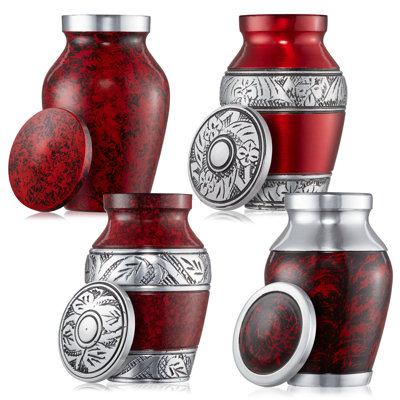 4-Piece Decorative Miniature Keepsake Memorial Urns