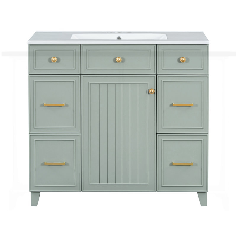 Meuble-lavabo 36 po avec lavabo en céramique