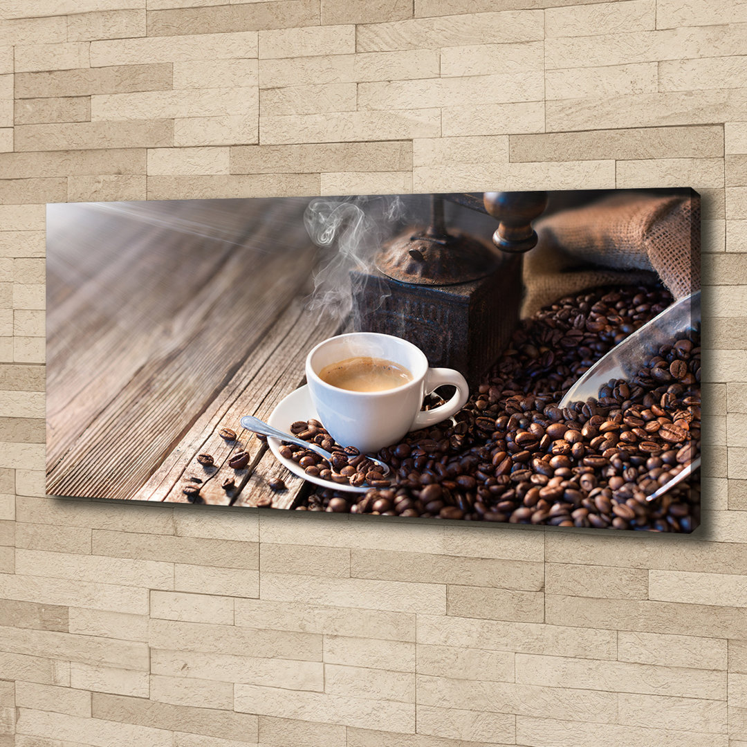 Morgenkaffee - Ungerahmte Fotografie auf Leinwand