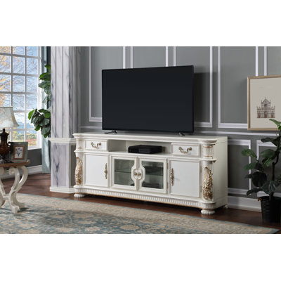 Vendome 2 Drawers TV Stand in Antique Pearl -  ACME Furniture, LV01521