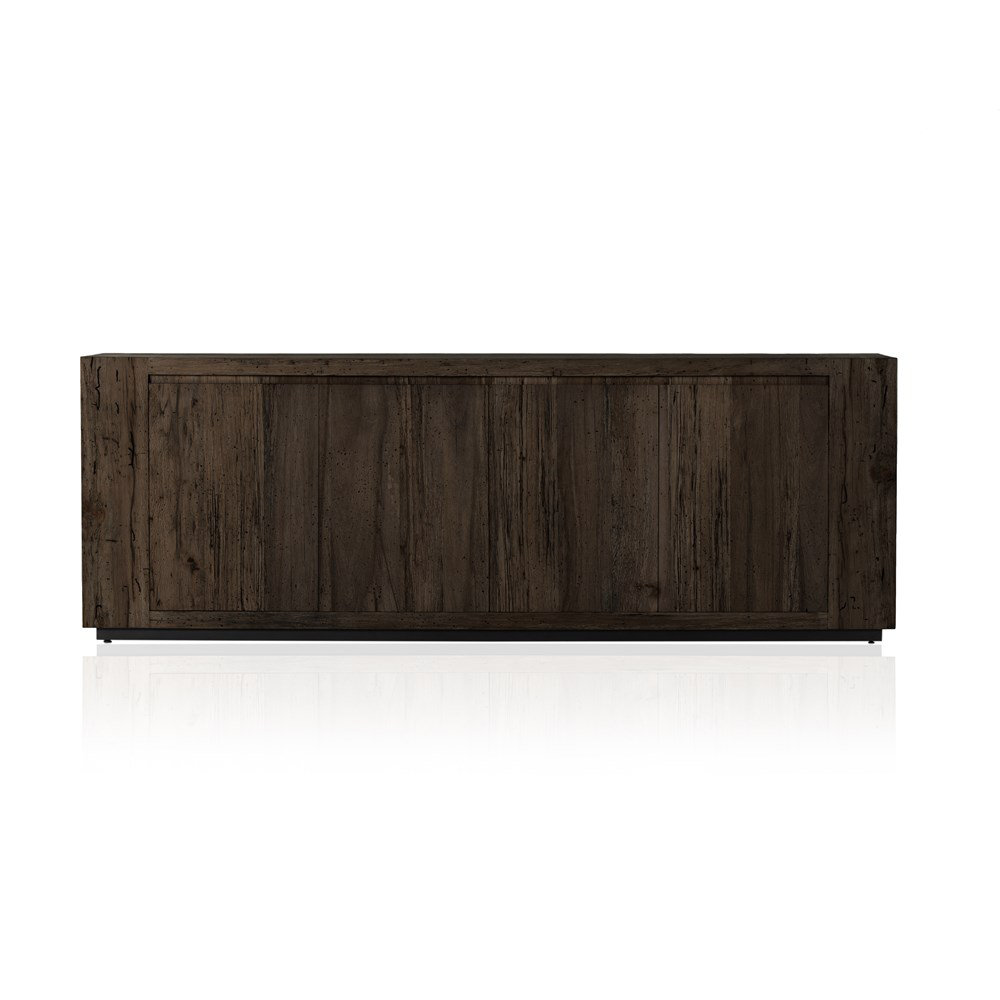 Lockney 94.5'' Sideboard, Ebony Rustic Wormwood Oak