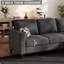 Canapé modulaire rembourré 73 po avec repose-pieds 73 po, coussins très épais à haute densité 8 po-1531737627