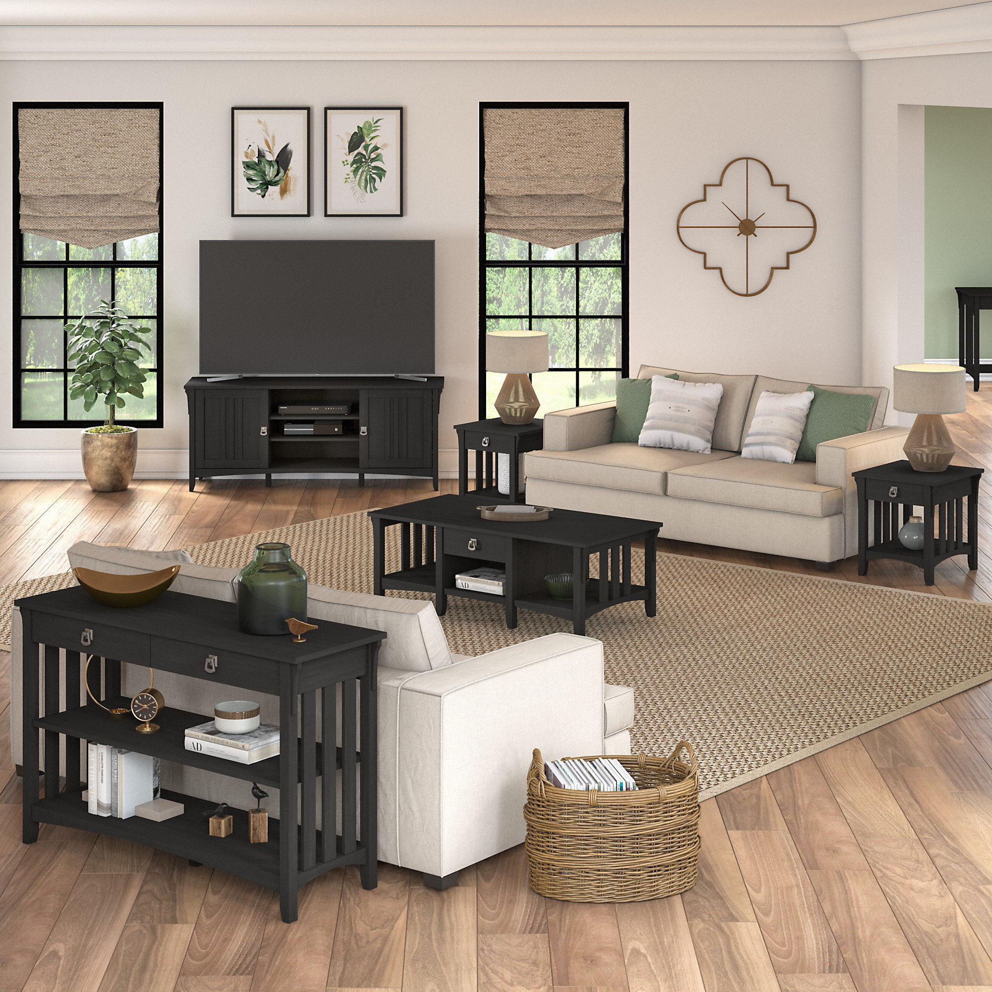 Bush Furniture Salinas 5 - Piece Living Room Table Set & Reviews | Wayfair