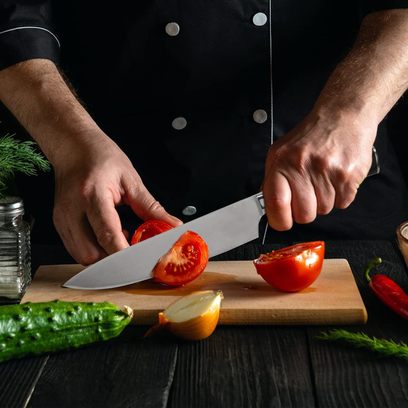 MODERN WALLS LLC Chef Knife - 8 Inch Home Essentials Sharp Kitchen Knife HC Steel Japanese Knife Paring Knife, Christmas Gifts For Women/Men, Birthday Gifts For Mom/Dad, Kitchen Gadgets With Premium Gift Box