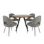 Ensemble de table de salle à manger et de chaises rembourrées 45 po Aurthur-118608211