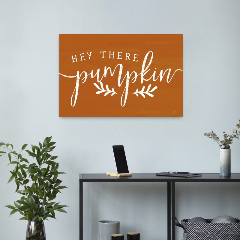 «Hey There Pumpkin», art contemporain abstrait, H 16 po x l 24 po