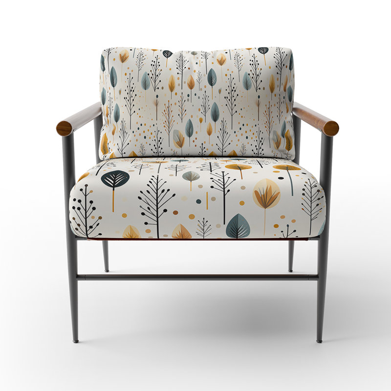 Chaise avec accoudoirs rembourrée Minimalisme