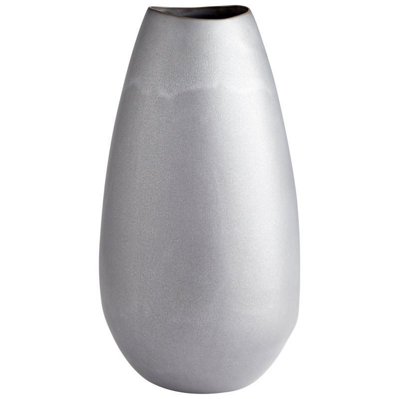 Sharp Ceramic / Porcelain Table Vase, 19.5" H x 10.75" W x 10.75" D