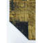 Tapis jaune / noir à motif abstrait de luxe-68861510