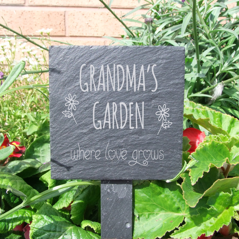 Kennedale Stone Plants & Flowers Garden Sign