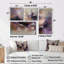 «Mauve Minimalims Enchantment» - art mural mauve 4 pièces-977680927-977680924