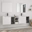 Meuble-lavabo double 72 po avec plateau en céramique Quorin-1563525450