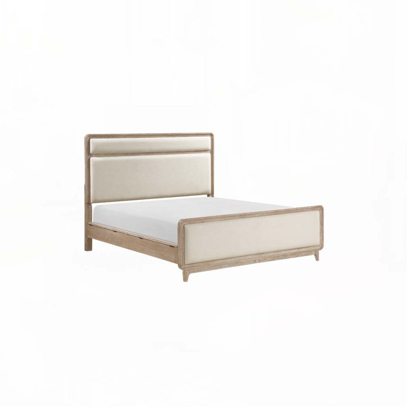Chenille Upholstered Bed