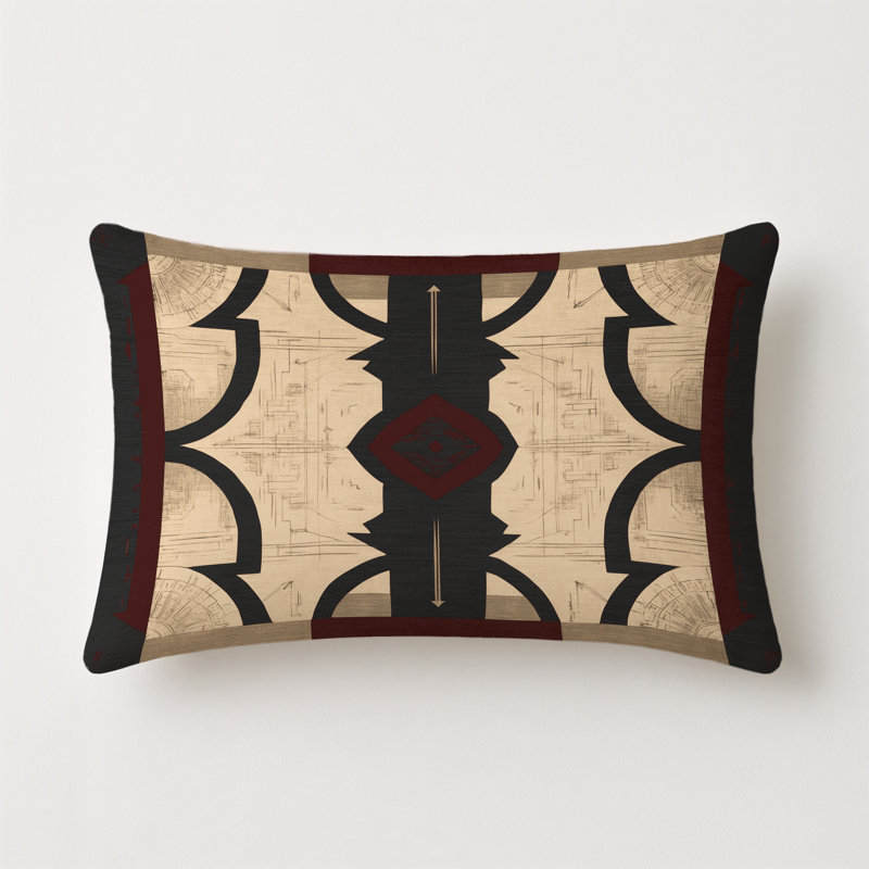 Regal Embers Indoor And Outdoor Throw Pillow, Rectangle 20"H x 14"W