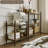Modern Solid Wood+Glass End Table