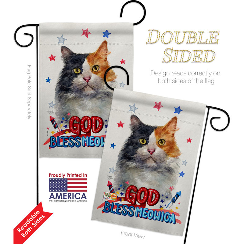 Double Sided 18.5'' H x 13'' W Polyester Animal Garden Flag