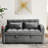 Grey Velvet Foldable Bed With Adjustable Back, Charging & Phone Stand Access Modern In Velvet, Back And /Phone Feature