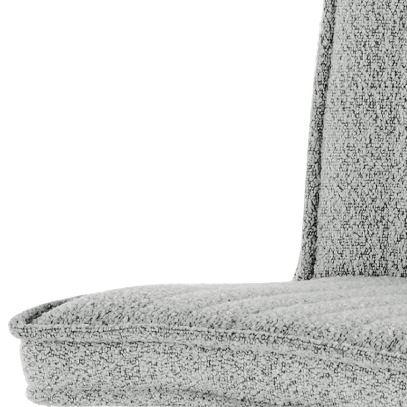 Noelle Upholstered Bar Stool (set of 2) - Grey