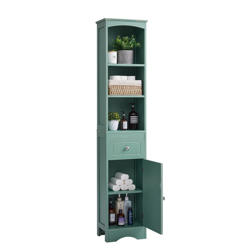 Rangement autoportant au-dessus de la toilette, Vert