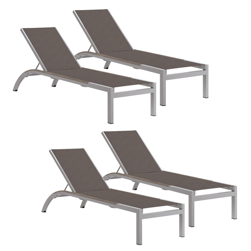 Argento Outdoor Chaise Lounge, Cocoa