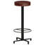 Tabouret de bar Tabouret de bar à hauteur de comptoir pour îlot de pub en cuir véritable-1102098639