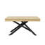 Extendable Metal Base Dining Table-1330830067