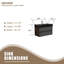 Lavabo de salle de bain noyer en quartz noir mat-399113465