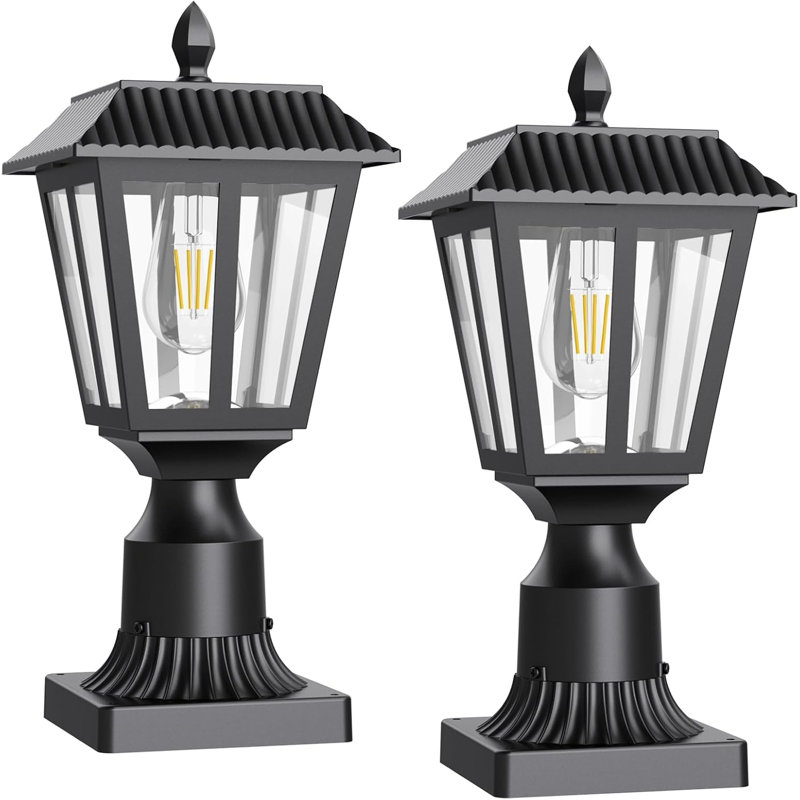Paquet de 2 lumières solaires 6000K Dusk to Dawn