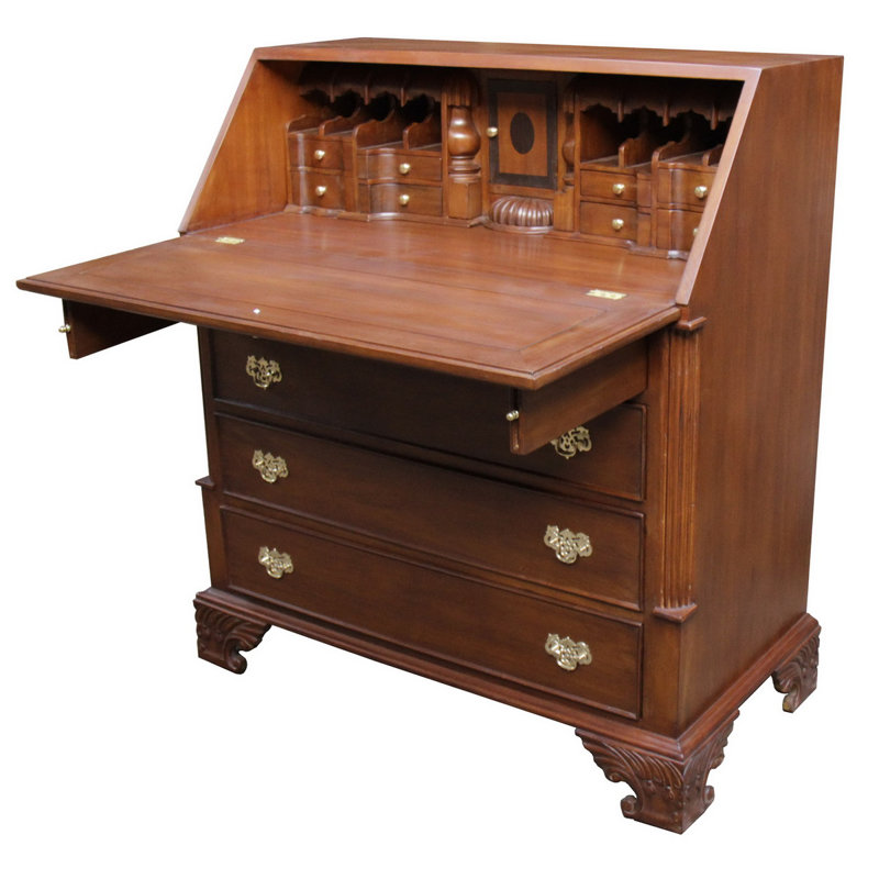 Beilby Solid Wood Secretary Desk