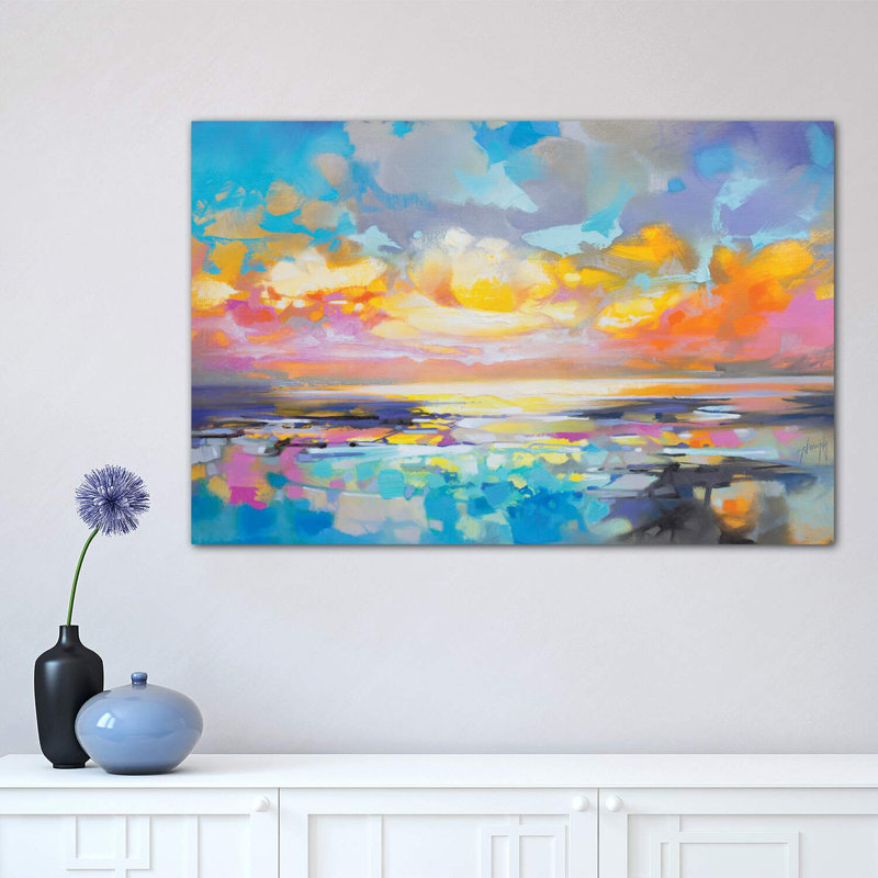 «Fractured Cumulus» par Scott Naismith - reproduction d'art, Toile tendue, H 40 po x l 60 po x 1,5 po