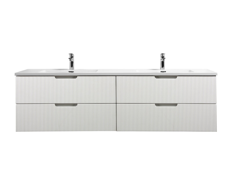 Themis 59 inch integrated boudle sinks