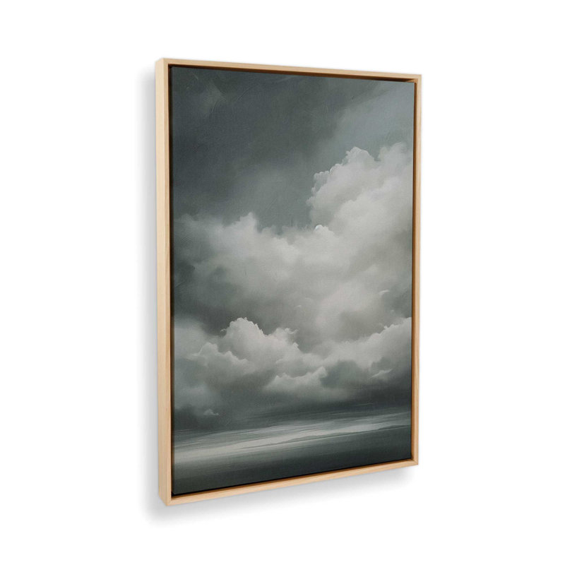 Sombre skydance I, reproduction sur toile, Érable américain encadré, H 12,75 po x l 8,75 po x P 1,75 po