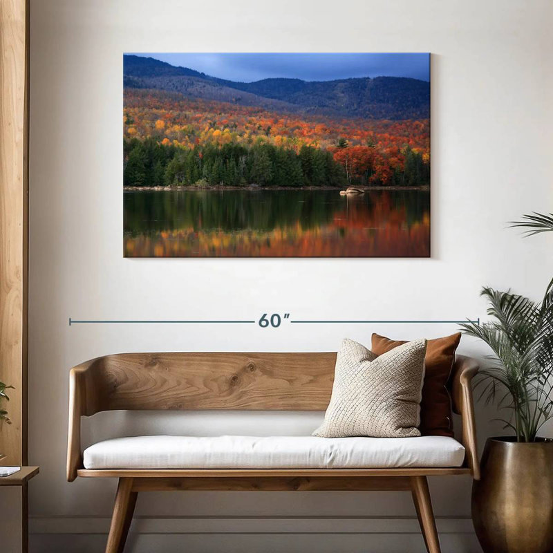 Alvord Adirondack Mountains In Autumn, 30" H x 45" W