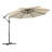 Oyster 3m Standard Cantilever Over Hanging Powder Coated Parasol with Cross Stand This parasol is made using Polyester Fabric which has a Weather-Proof Coating & UPF Sun Protection Level 50-27427510