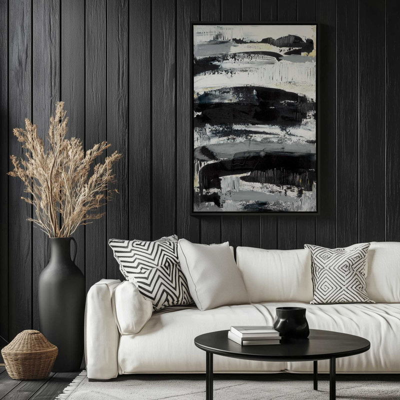 Impression sur toile monochrome encadrée, H 18,75 po x l 12,75 po, Érable américain