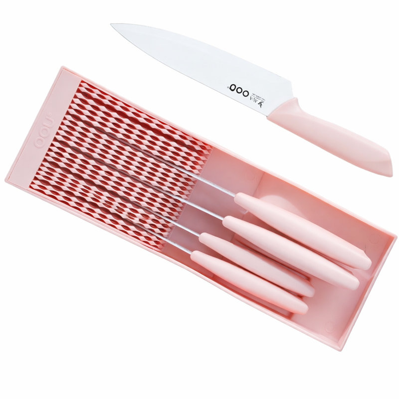 OOU Knife Set, Pink, Pink