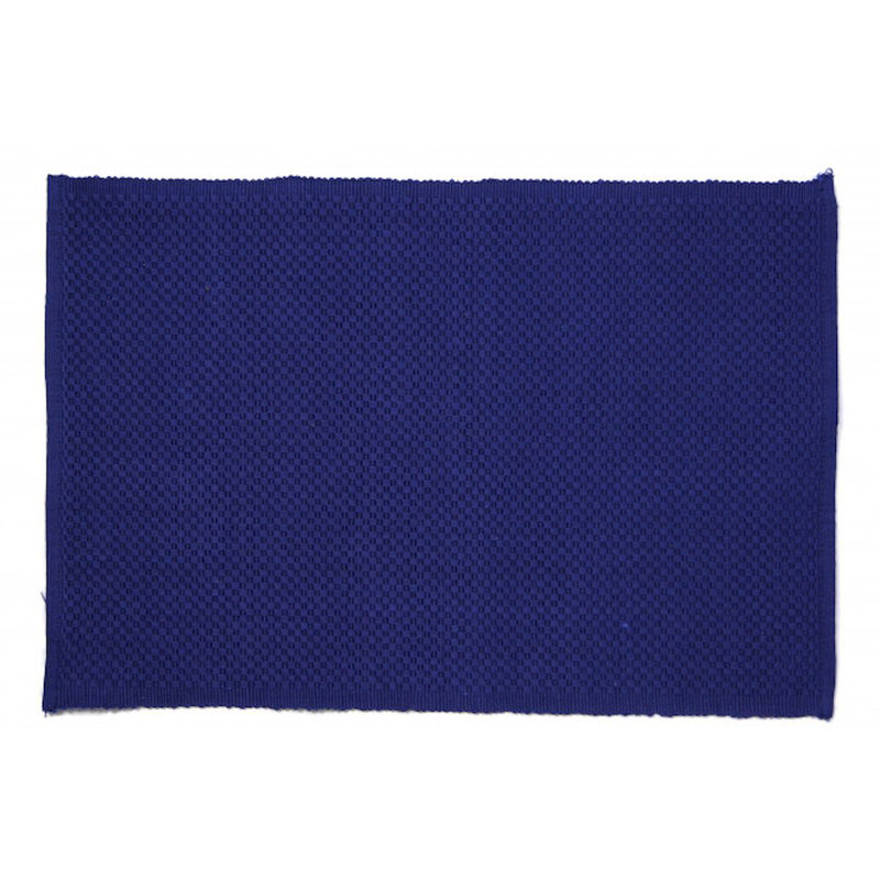 Ensemble de 4 napperons en coton Labrittany, Bleu marine