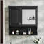 Armoire à pharmacie murale à miroir de 30 pouces avec tablettes ouvertes et intérieur réglable, parfaite pour le rangement et l'organisation de la salle de bain