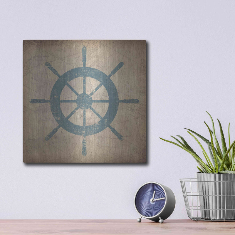 «Nautical Shipwheel» par Ryan Fowler, H 12 po x l 12 po