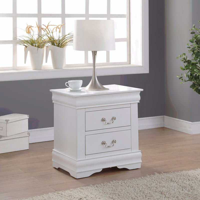 Table de chevet blanche, Blanc